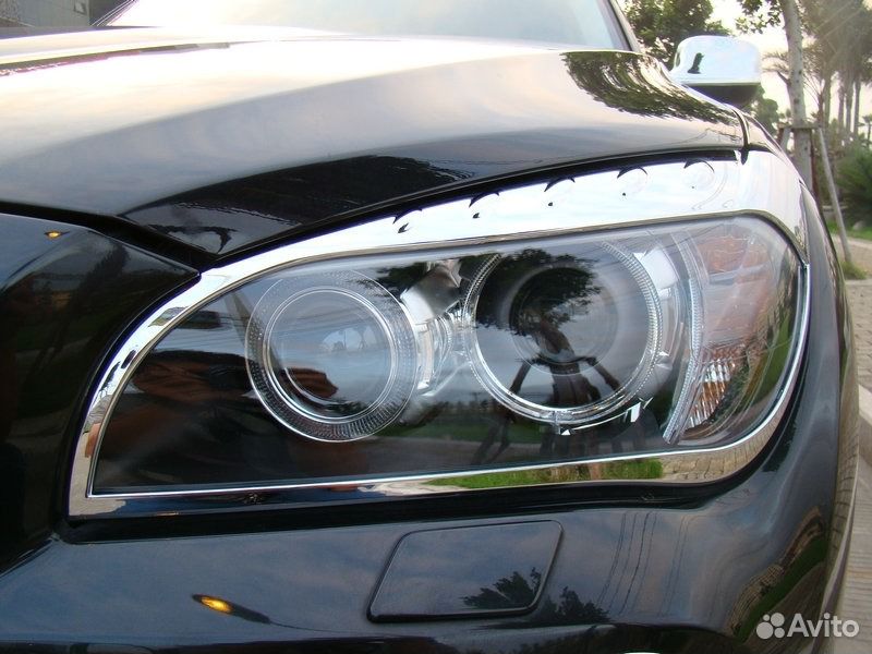 Хромированные накладки на передние фары BMW X1 (20