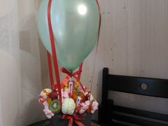 Большой воздушный шар со сладостями