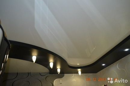 Натяжной потолок глянец с матом mattfolie 347