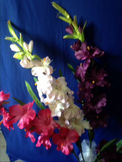 Искусственные цветы- гладиолус натуральный