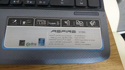 Ноутбук Acer aspire 5739G