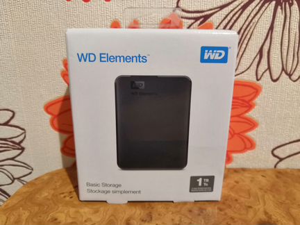 1 тб Внешний HDD WD Elements Portable