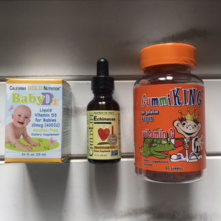 Детский витамин д,Эхинацея от childLife и детский
