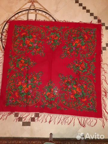 Павловопосадский платок шерсть