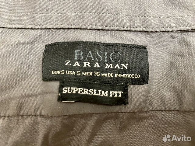 Мужская рубашка Zara Man Superslim Fit