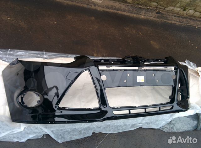 Передний бампер форд фокус 3 черный №18