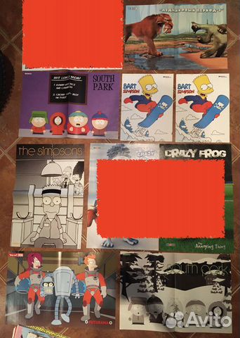 Плакаты из журналов. Мультсериалы. Знаки