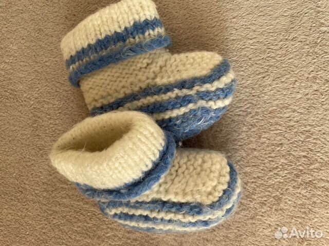 Пинетки шерстяные (носки / сапожки) 1 год