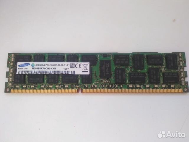 Оперативная память DDR3 Samsung 8GB ECC