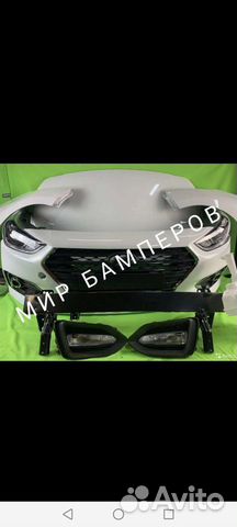 Бампер Hyundai Solaris 2017 +