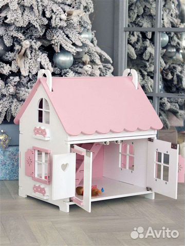 Домик кукольный из мдф с подсветкой