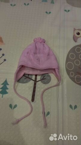 Шапка зимняя для девочки на 6 месяцев