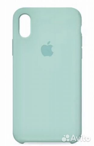 Чехол для iPhone xs max качественный светло- бирюз