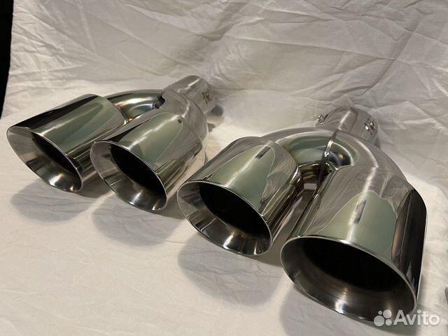 Насадка на глушитель (нержавейка) со скосом