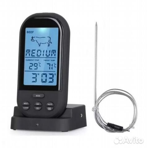 Беспроводной кухонный термощуп, термометр