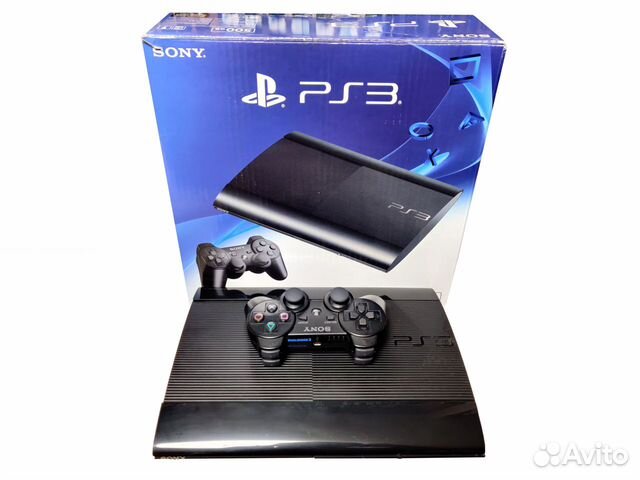Playstation 3 Super Slim прошитая 1Тб+120 игр PS3
