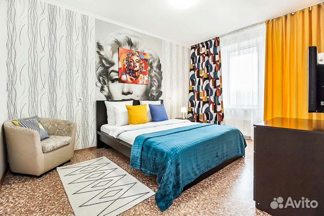 

1-к. квартира, 38 м², 2 кровати