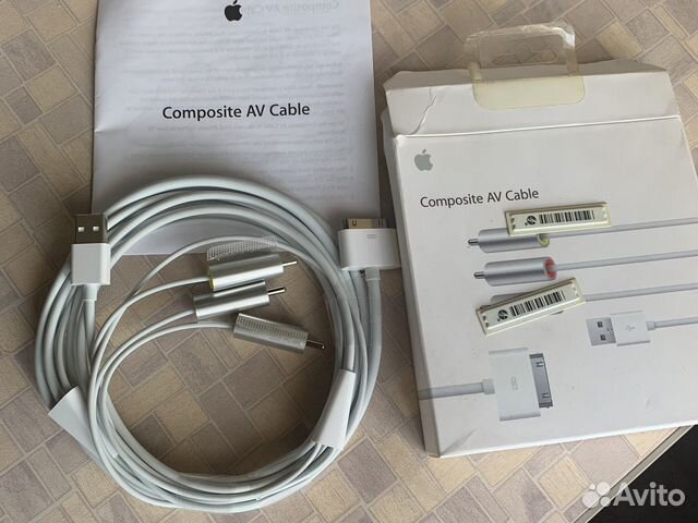 Оригинальный композитный кабель apple