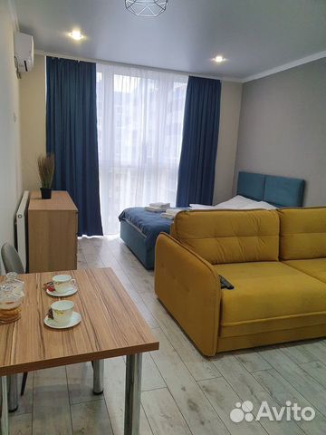 

Квартира-студия, 34 м², 2 кровати