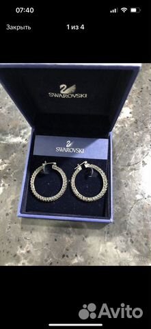 Серьги swarovski оригинал