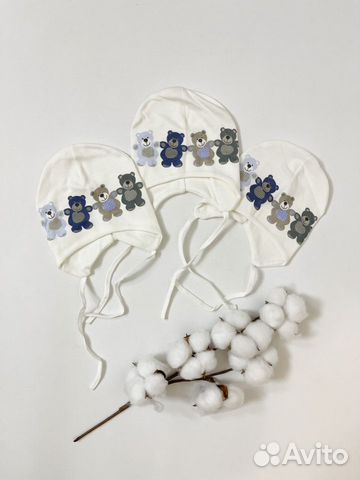 Новая трикотажная шапка для новорожденных 0+