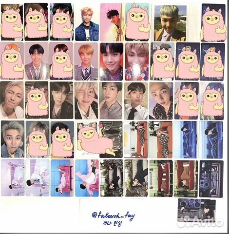 Карточки открытки стафф BTS Bangtan
