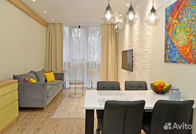 

1-к. квартира, 55 м², 2 кровати