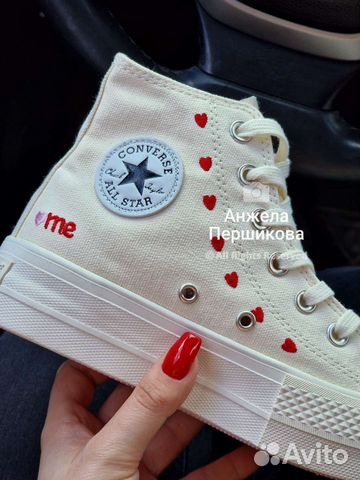 Кеды на высокой подошве Converse