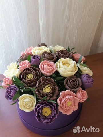 Шоколадный букет из роз. Необычный подарок. Букет
