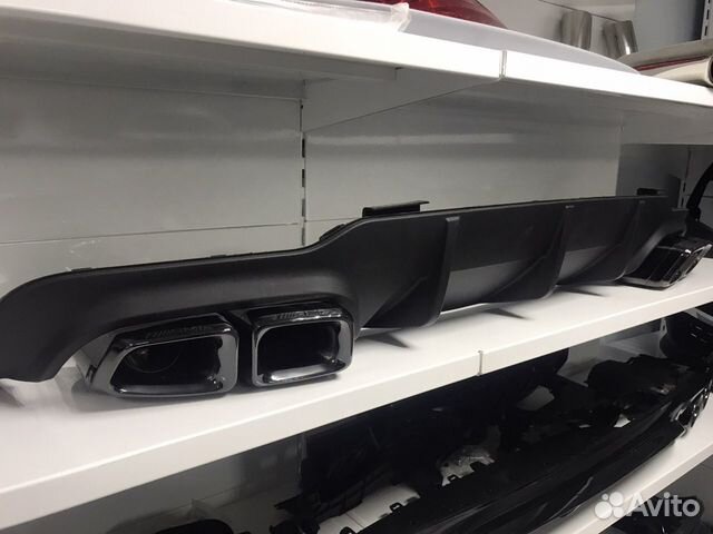 Диффузор с насадками AMG 6.3 Mercedes w204