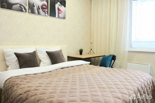 

1-к. квартира, 43 м², 3 кровати