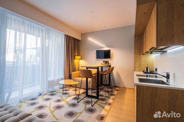 

Квартира-студия, 42 м², 1 кровать