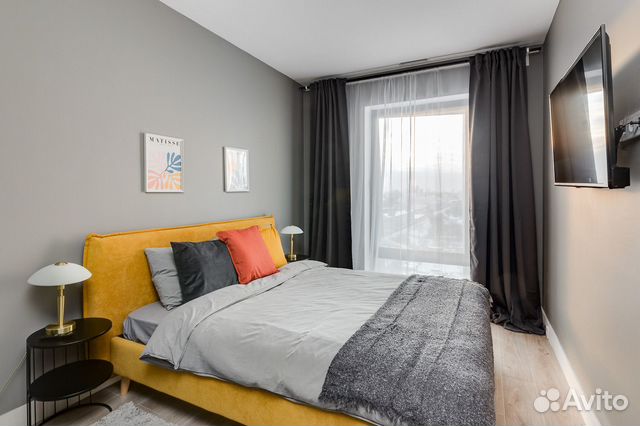 

1-к. квартира, 37 м², 2 кровати