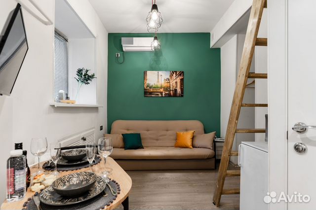 

Квартира-студия, 15 м², 2 кровати