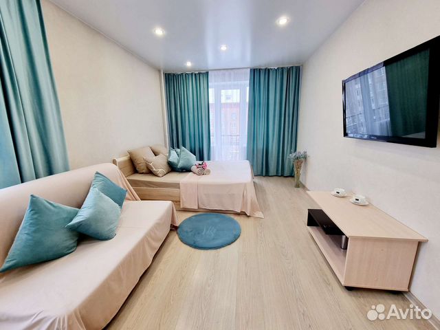 

1-к. квартира, 38 м², 2 кровати