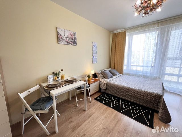 

Квартира-студия, 28 м², 1 кровать