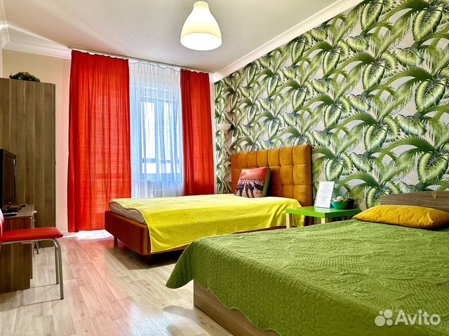 

Квартира-студия, 40 м², 2 кровати