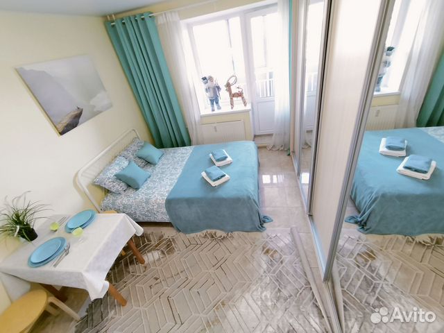 

Квартира-студия, 27 м², 2 кровати