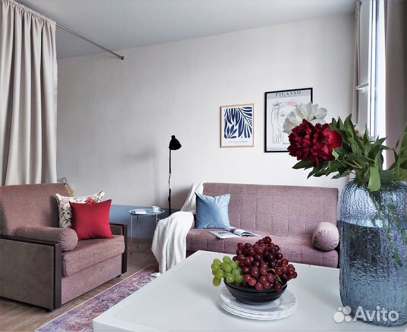 

Квартира-студия, 35 м², 3 кровати