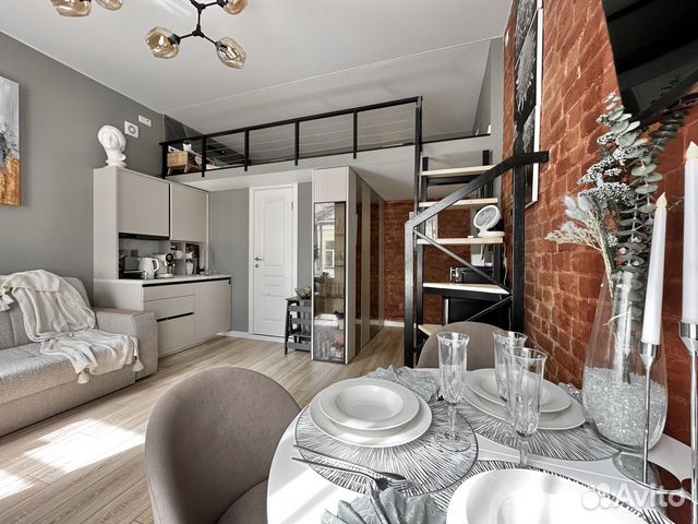 

Квартира-студия, 30 м², 2 кровати