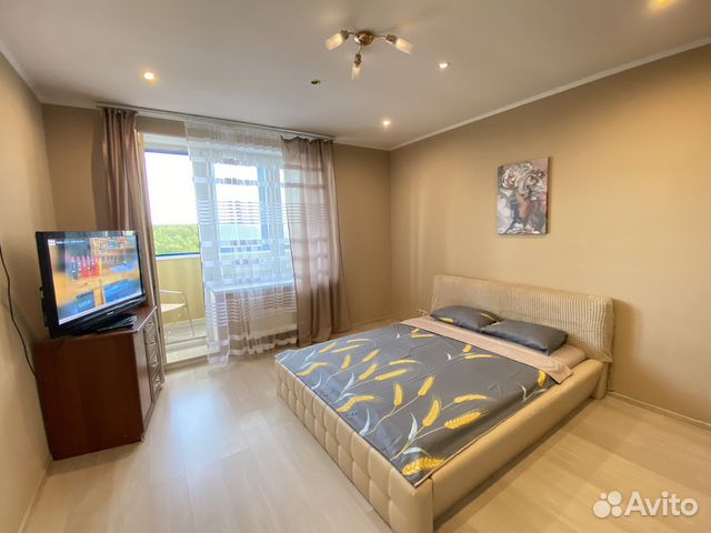 

1-к. квартира, 52 м², 2 кровати