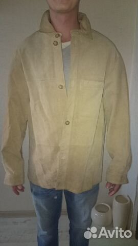 Куртка-ветровка-рубашка замшевая(размеры в описани