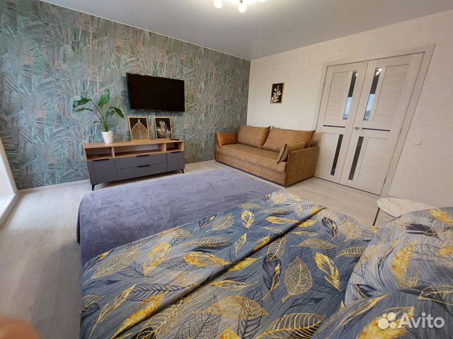 

1-к. квартира, 42 м², 2 кровати