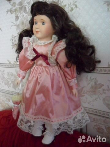 Коллекционная кукла Наташа, фарфор, Италия