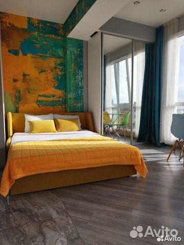 

Квартира-студия, 39,5 м², 3 кровати