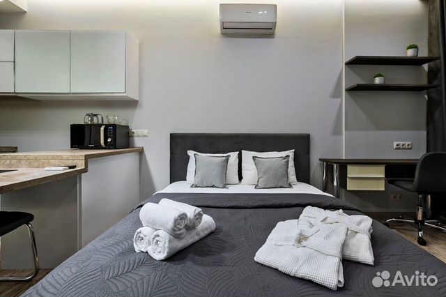 

Квартира-студия в апарт-отеле, 33 м², 2 кровати