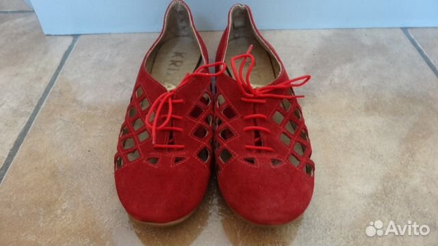 Туфли ажурные ф. Kriza р.36 из натуральной замши Туфли ажурные ф. Kriza р.36 из натуральной замши