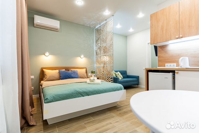 

Квартира-студия, 28 м², 2 кровати