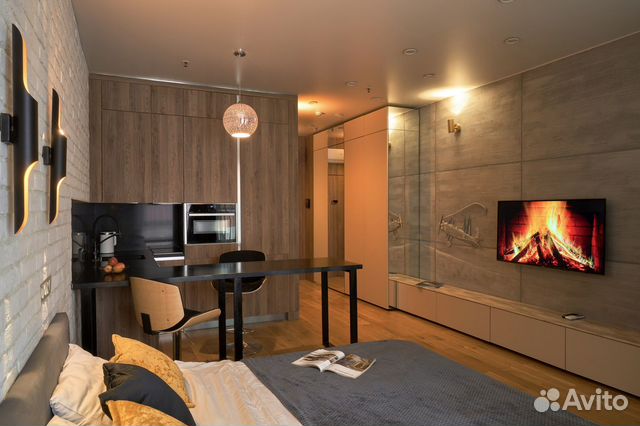 

Квартира-студия, 35 м², 1 кровать