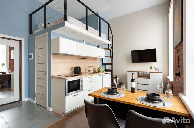 

Квартира-студия, 25 м², 2 кровати